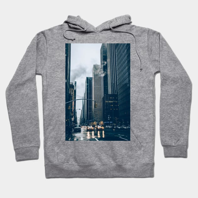 New York City Street Hoodie by Adatude